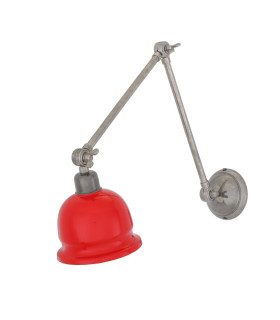 Nico Poster Light Antique Silver Red Shade