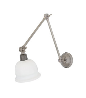 Nico Poster Light Antique Silver White Shade