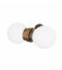Eske Double Wall Light Antique Brass Opal Glass-1