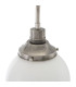 Bamako 20cm Globe Wall Light Antique Silver Opal Glass-4