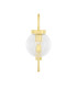 Auburn Globe Wall Light Polished Brass Clear Glass-2
