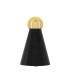 Kamina Wall Light Matt Black and Polished Brass-2