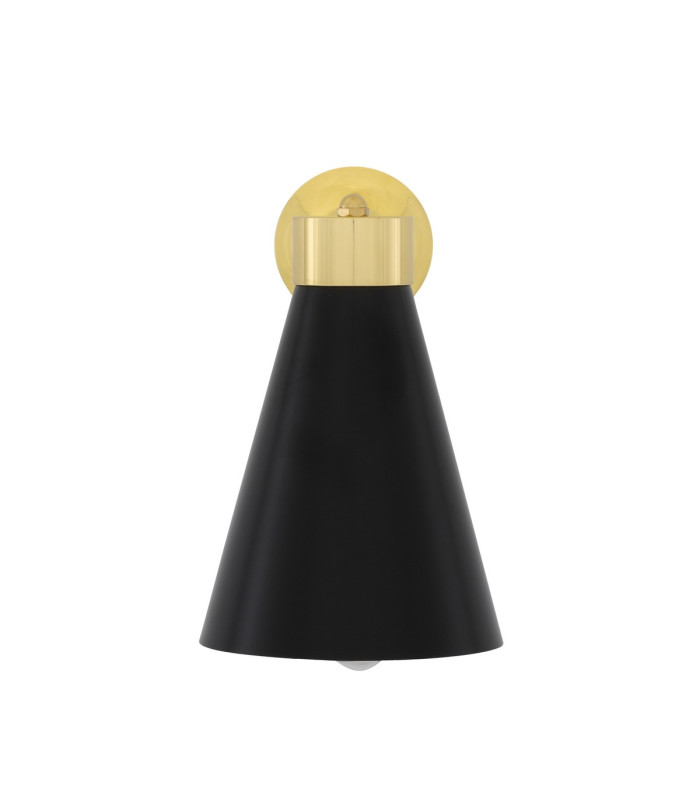 Kamina Wall Light Matt Black and Polished Brass-2