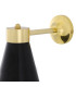 Kamina Wall Light Matt Black and Polished Brass-4