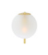 Madison Globe Wall Light Satin Brass Frosted Glass-2