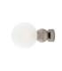 Helena Globe Wall Light Antique Silver Frosted Glass