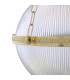 Blaenau Globe Wall Light polished Brass-5