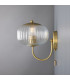 Nehir Globe Wall Light Satin Brass Plain Finial Pull Chain-3