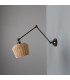 Manila Rattan Small Wall Light Antique Brass-3