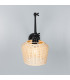 Manila Rattan Small Wall Light Matte Black-2
