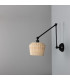 Manila Rattan Small Wall Light Matte Black-5