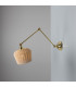 Manila Rattan Small Wall Light Polished Brass-3