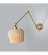Manila Rattan Small Wall Light Satin Brass-1