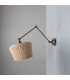 Manila Rattan Large Wall Light Antique Brass-3