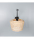 Manila Rattan Large Wall Light Matte Black-2