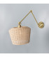 Manila Rattan Large Wall Light Satin Brass-1