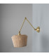 Manila Rattan Large Wall Light Satin Brass-4