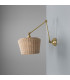 Manila Rattan Large Wall Light Satin Brass-5