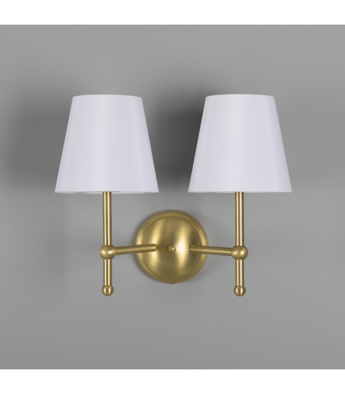 Bursa Double Wall Light Satin Brass-2