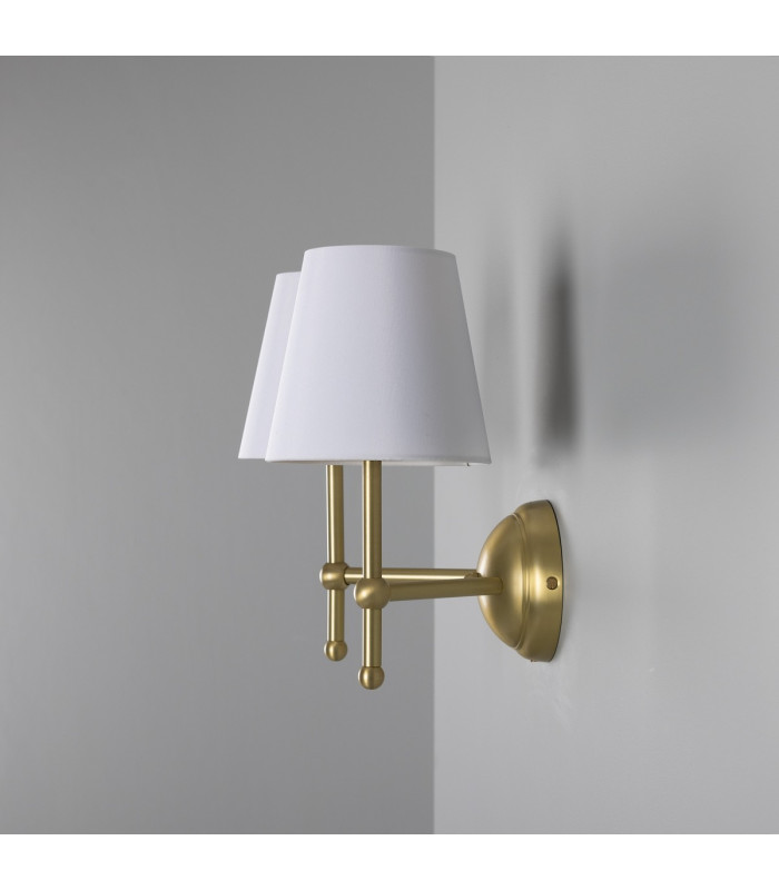 Bursa Double Wall Light Satin Brass-3