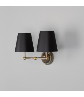 Busan Double Wall Light Antique Brass-1