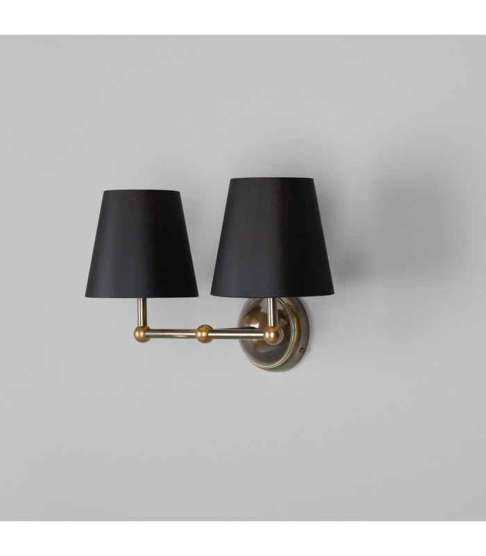 Busan Double Wall Light Antique Brass-1