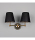 Busan Double Wall Light Antique Brass-4