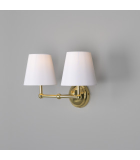 Busan Double Wall Light Polished Brass-1