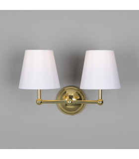 Busan Double Wall Light Polished Brass-2