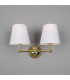 Busan Double Wall Light Polished Brass-4