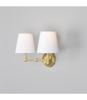 Busan Double Wall Light Satin Brass-1