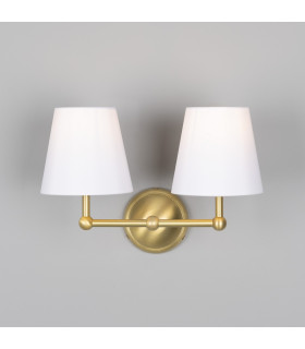 Busan Double Wall Light Satin Brass-2