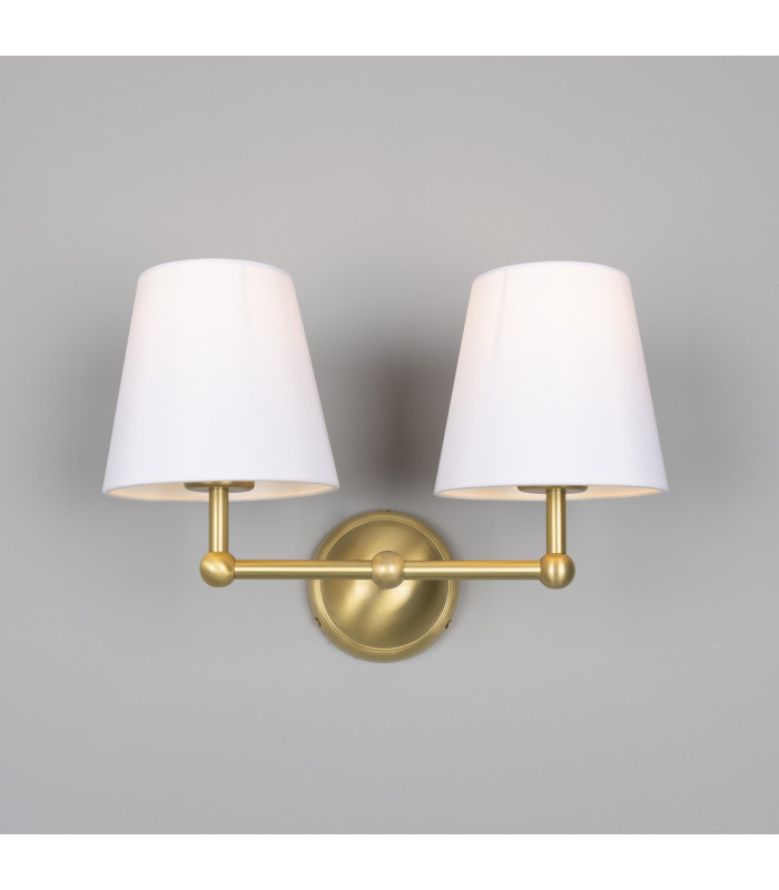 Busan Double Wall Light Satin Brass-4