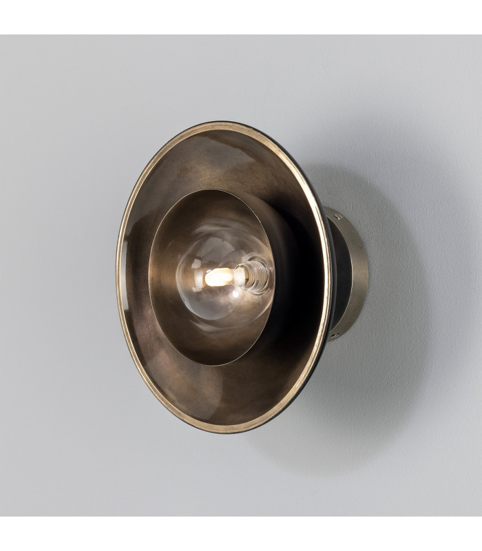Marrakesh Wall Light Antique Silver & Matte Black Clear-1