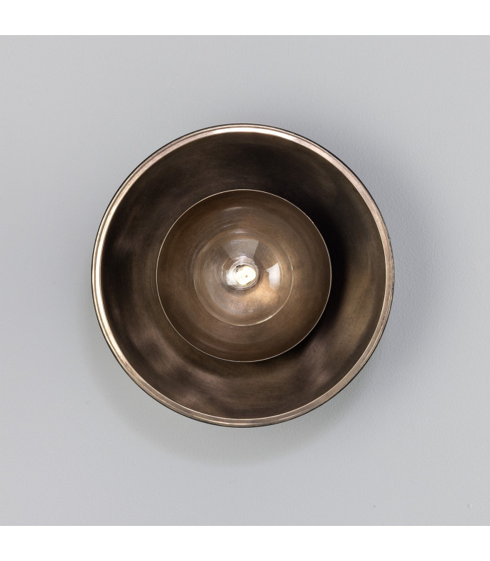 Marrakesh Wall Light Antique Silver & Matte Black Clear-2