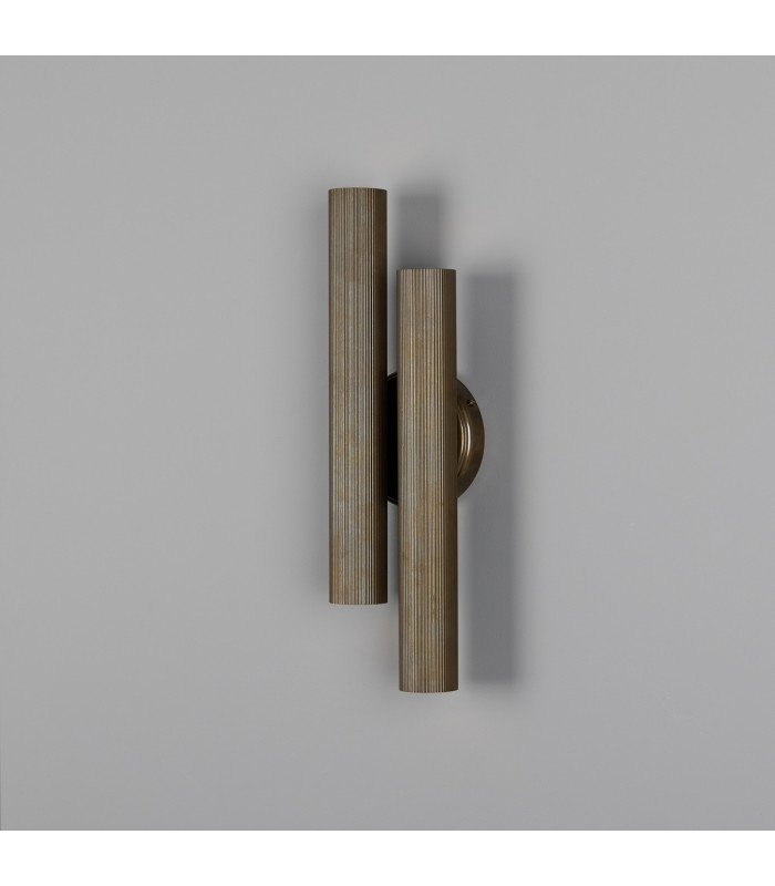 Double Royce Wall Light Antique Brass-1