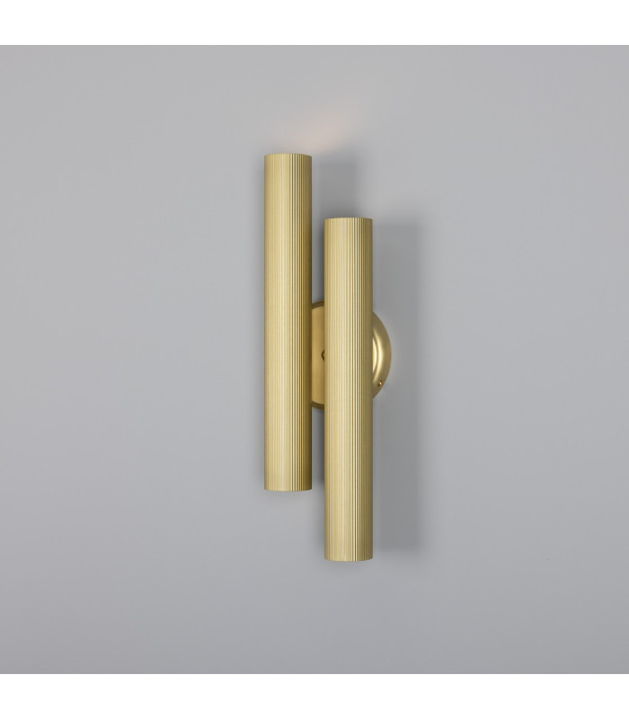 Double Royce Wall Light Satin Brass-1