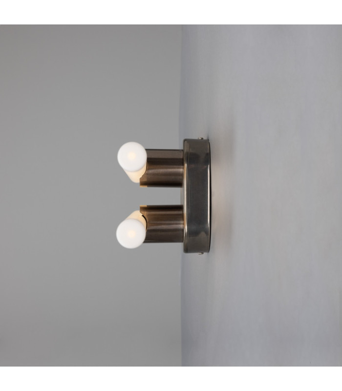 Valencia Double Wall Light Antique Silver-3