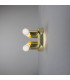 Valencia Double Wall Light Polished Brass-3