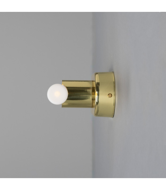 Valencia Single Wall Light Polished Brass-3