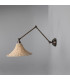 Savannah Rattan Large Wall Light Antique Brass-3