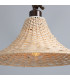 Savannah Rattan Large Wall Light Antique Brass-4