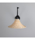 Savannah Rattan Large Wall Light Matte Black-2