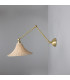 Savannah Rattan Large Wall Light Satin Brass-3