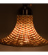 Savannah Rattan Small Wall Light Antique Brass-4