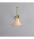 Savannah Rattan Small Wall Light Polished Brass-2