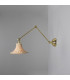 Savannah Rattan Small Wall Light Polished Brass-3