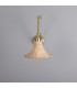 Savannah Rattan Small Wall Light Satin Brass-2