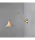 Savannah Rattan Small Wall Light Satin Brass-3