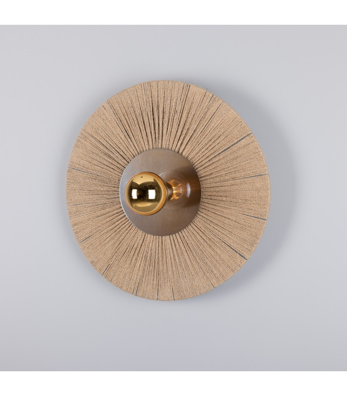 Syracuse Rope Wall Light Antique Brass-1
